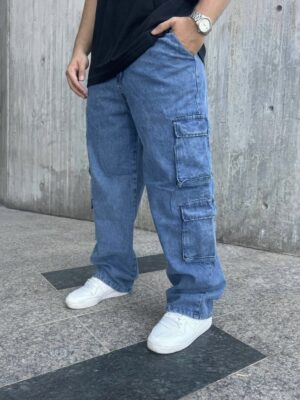 Jeans baggy cuatro bolsillos